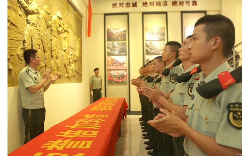 武警淮北市支隊直屬中隊榮譽室建成開館